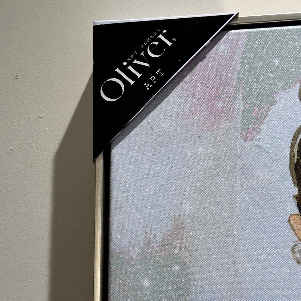 Oliver Gal Audrey Hepburn Bubble Gum Jewelry Wall Art Canvas Framed NEW - Picture 3 of 8